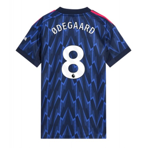 Stroje piłkarskie Arsenal Martin Odegaard #8 Koszulka Wyjazdowej dla damskie 2025-26 Krótki Rękaw